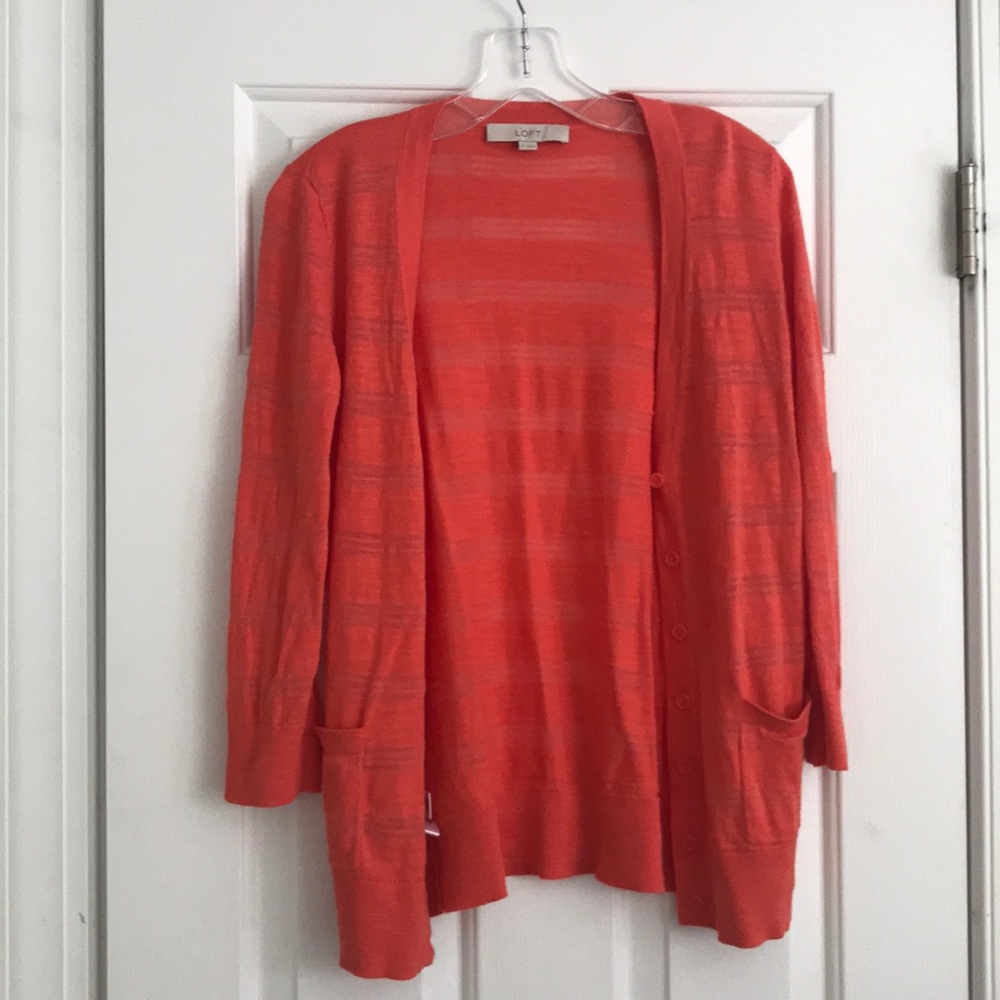 Loft Coral Sweater M